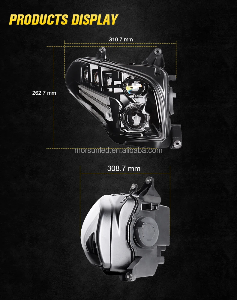 Morsun MS-GW1800H LED Headlight Assembly For Honda GoldWing GL1800 2001 - 2017 Motorcycle LED Headlamp Dirt Bike Accessories