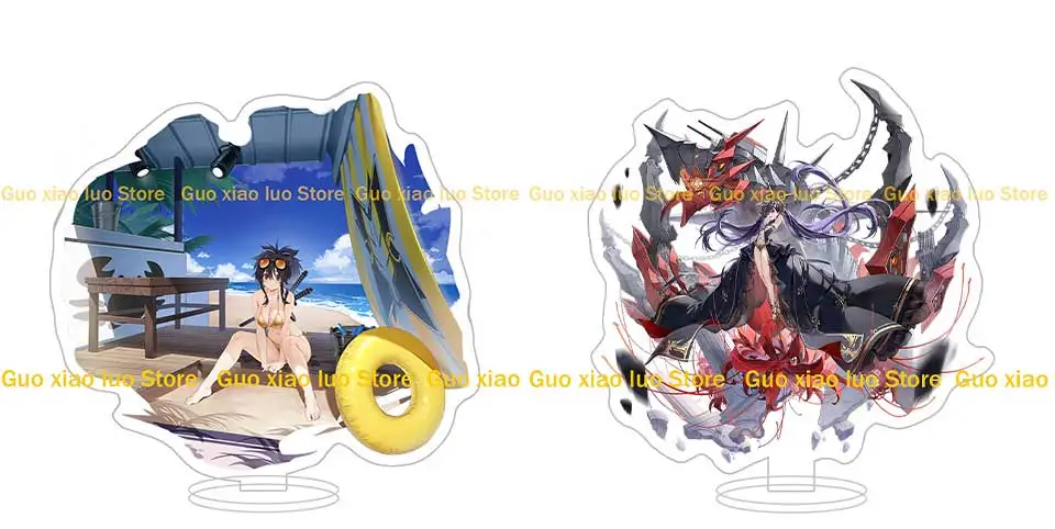 Guo Xiao Luo Store Azur Lane Skins Hind Prinz Heinrich Cheshire Atago Azuma Roon Acrylständer Anime Schreibtisch Ornament Jungen Geschenk – Detail 4