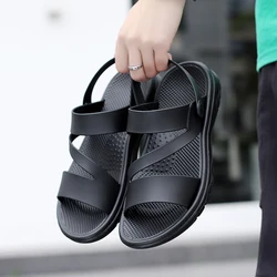 Men's Sandals New Summer Non-slip Soft Sole Outdoor Sandals Fashionable Beach Shoes Casual Lightweight Comfortable Flip Flops