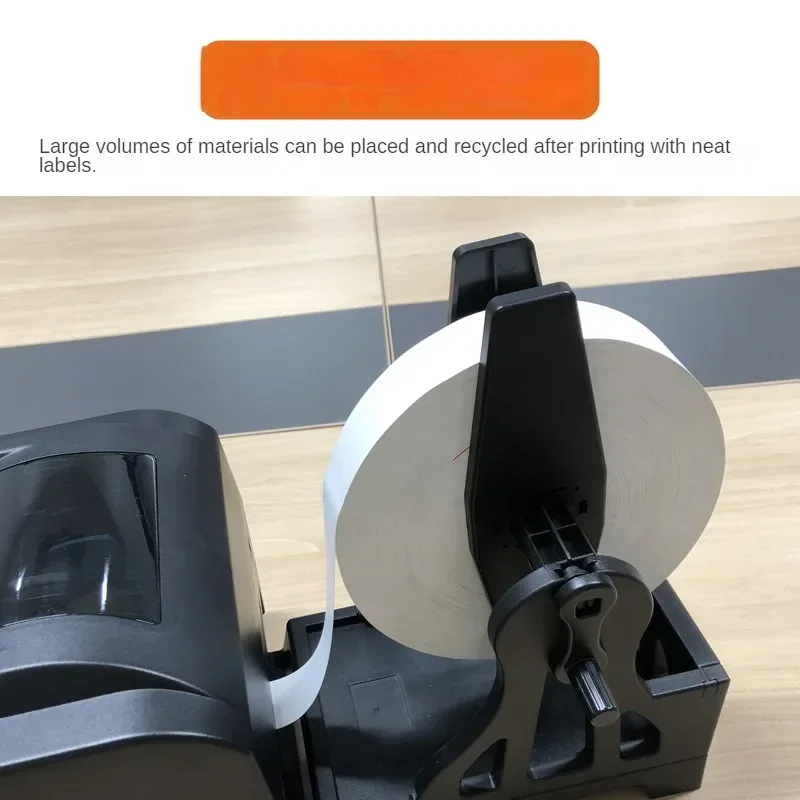 Gold Seller  Industrial Grade Thermal Transfer Ribbon Label Printer Clothing Tag Washed Mark Satin Ribbon Printer