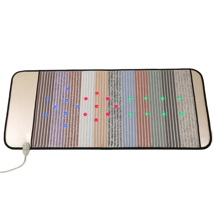 Far Infrared UV Spectrum Amethyst Tourmaline Heated Pad Pulsed Magnetic Therapy Crystal Infrared PEMF Mat