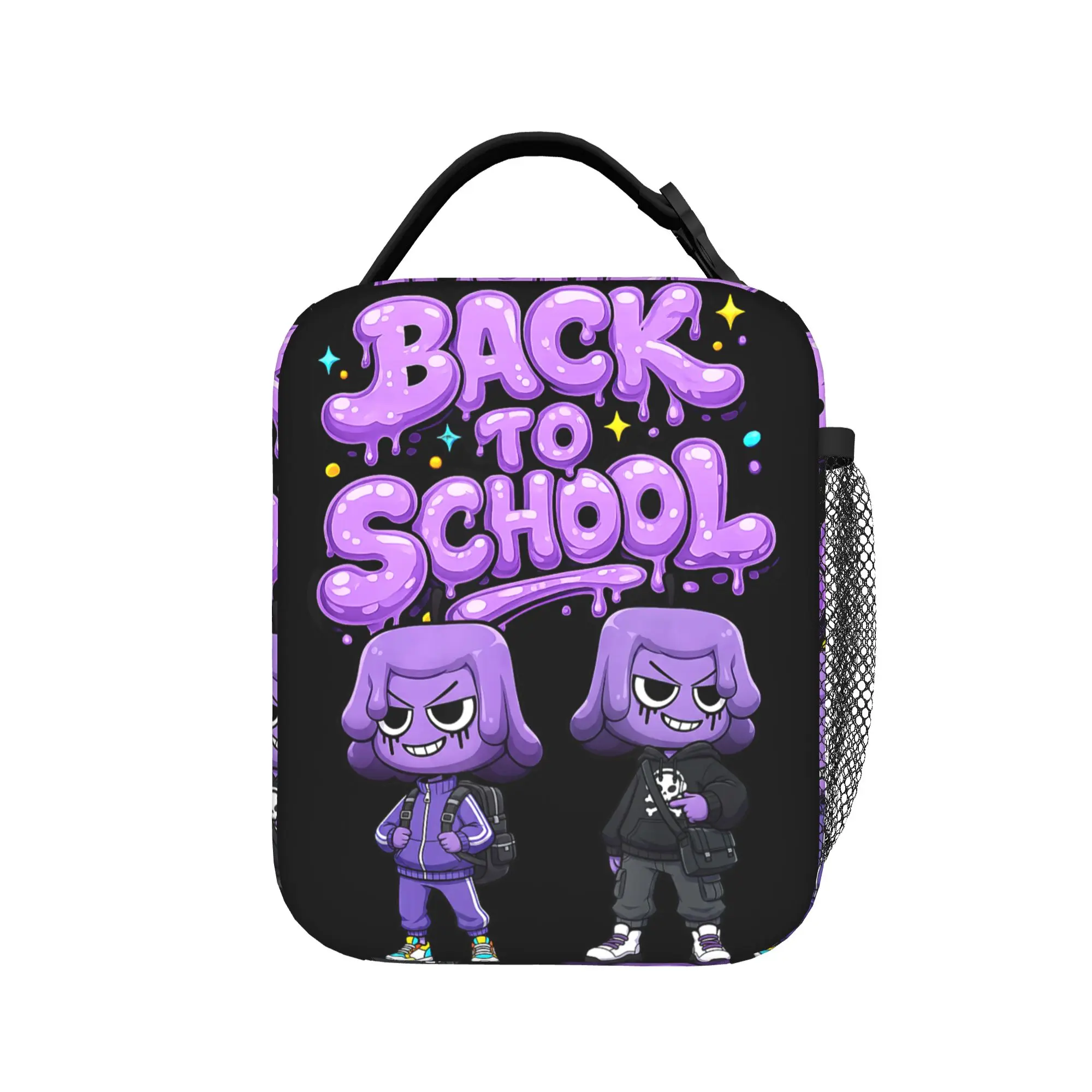 Dandys Waxwell Back to School Insulated Lunch Bags Thermal Bag Reusable,Lunch Container  Tote Lunch Box for Men Women Travel