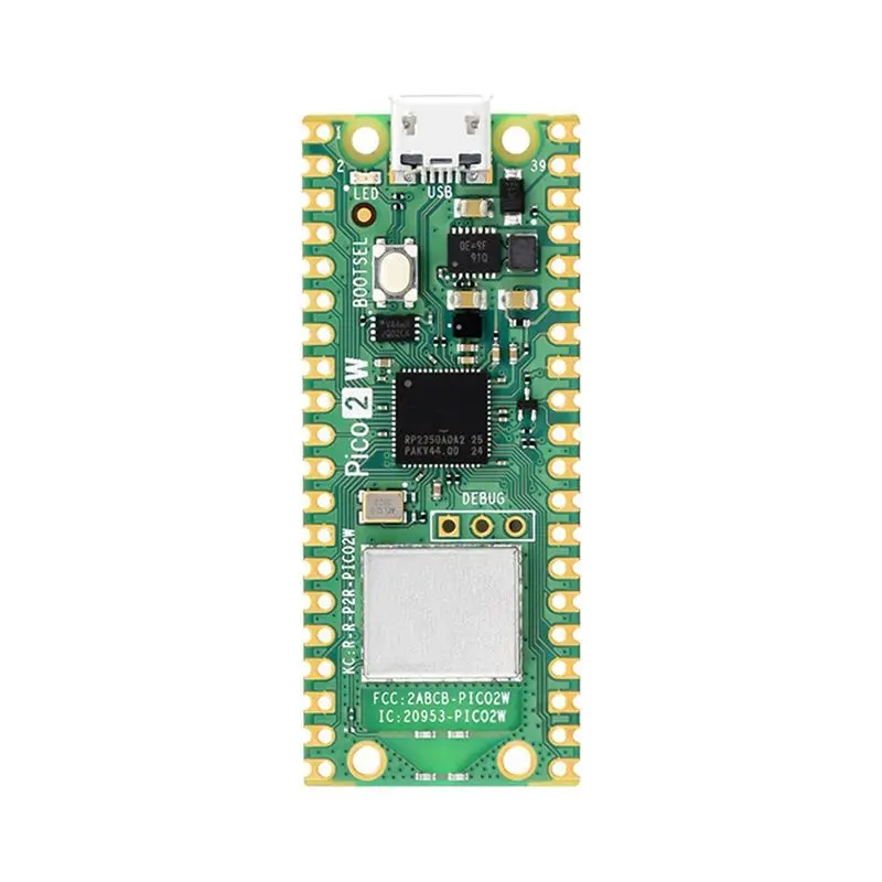 

Y23A-для платы микроконтроллера Raspberry Pi Pico 2 W, беспроводная локальная сеть 2,4 ГГц 802.11N, Wi-Fi 4 и Bluetooth 5.2, Cortex-M33