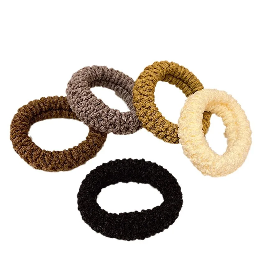 

Hair ring thick high elastic towel ring seamless hair ring ponytail rope tie rope elastic female cheveuxs accessoires filles
