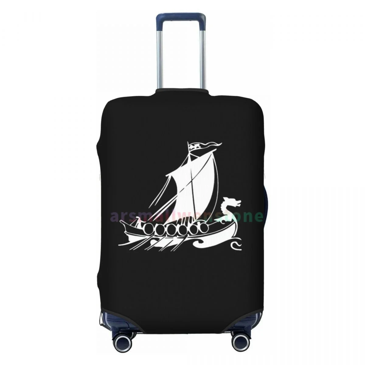 Viking Schip Bagage Cover Koffer Protector Dikker Elasticiteit Stof Bedekt Anti-kras Beschermhoes 18-32 Inch