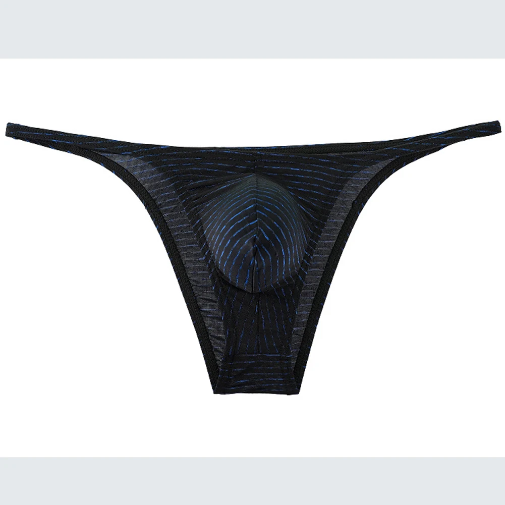 

Men's Sexy Briefs Soft Breathable Solid Color Low Waist Femboy Bulge Pouch Underwear Summer Men's Panties Quick Dry Lingerie