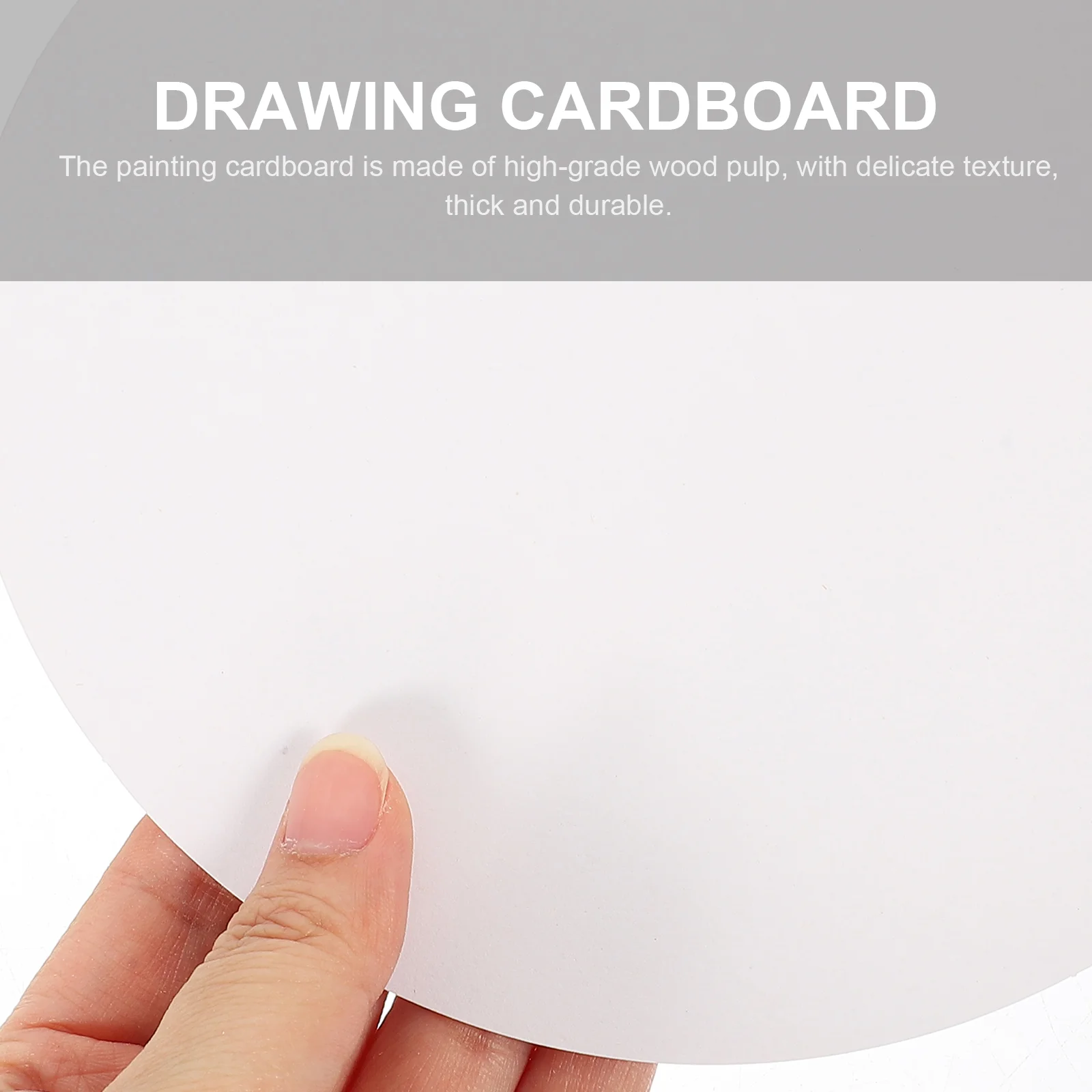 40 Pcs Canvas Pad Round Drawing Paper Paint DIY Cardboard Office Circle Painting