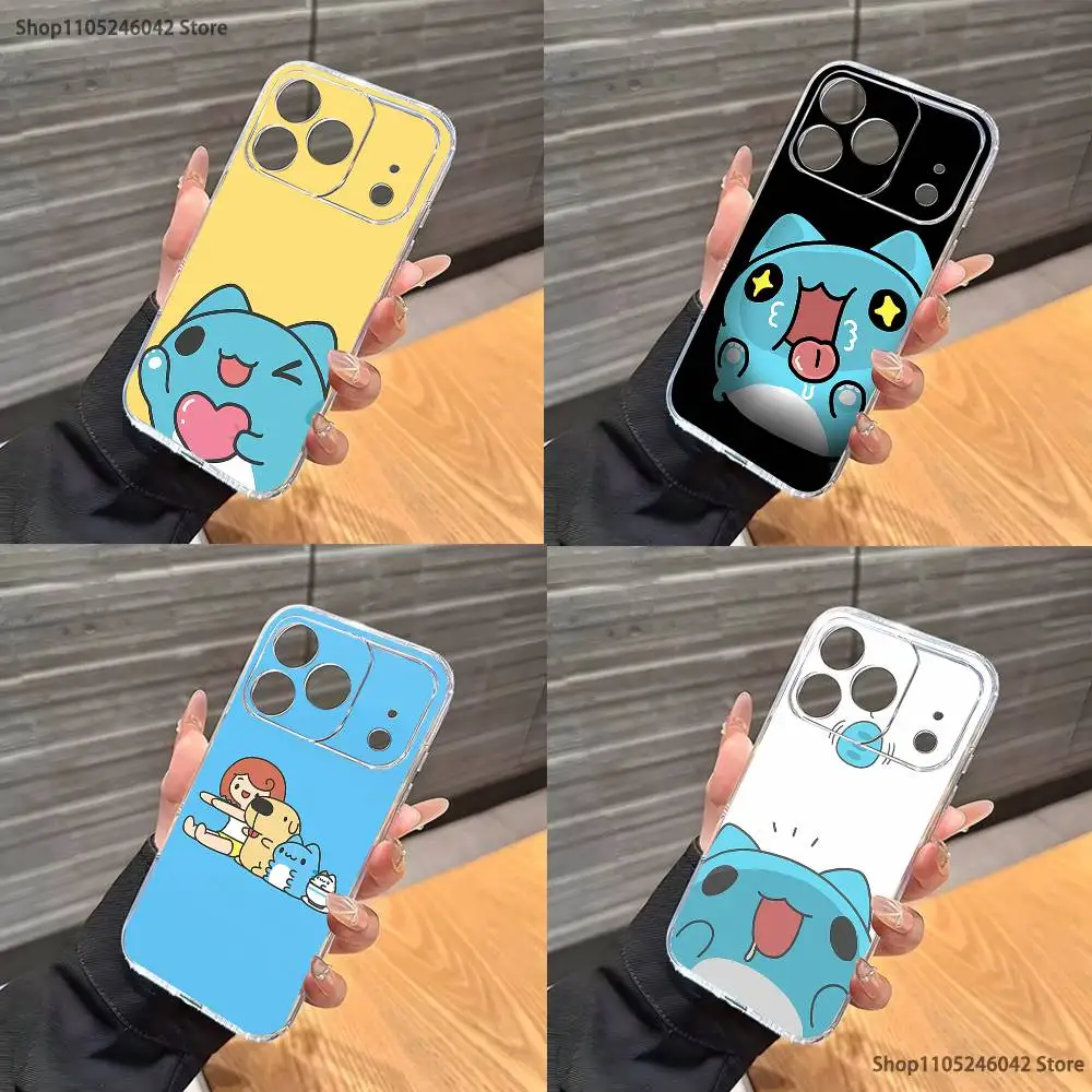

Cute B-Bugcat Capoo Phone Case For iPhone 17,16,15,14,13,12,11 Pro,Max,Plus,X,XS,XR,SE4,E Mini Transparent Soft Cover