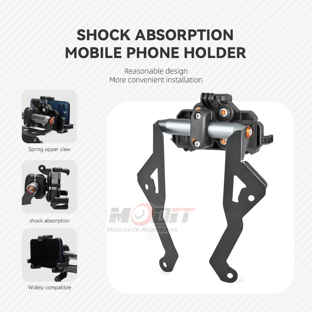 12 มม.22 มม.บาร์ขยาย GPS นําทางผู้ถือโทรศัพท์สําหรับ Voge DS900X DSX 900 900DSX CNC Navigation Bracket