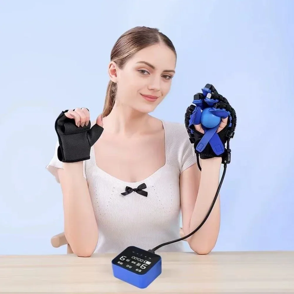 

Elder Patients Stroke Hemiplegia Finger Rehabilitation Training Equipment Robot Glove Five-finger Hand Exercise Physical Therapy