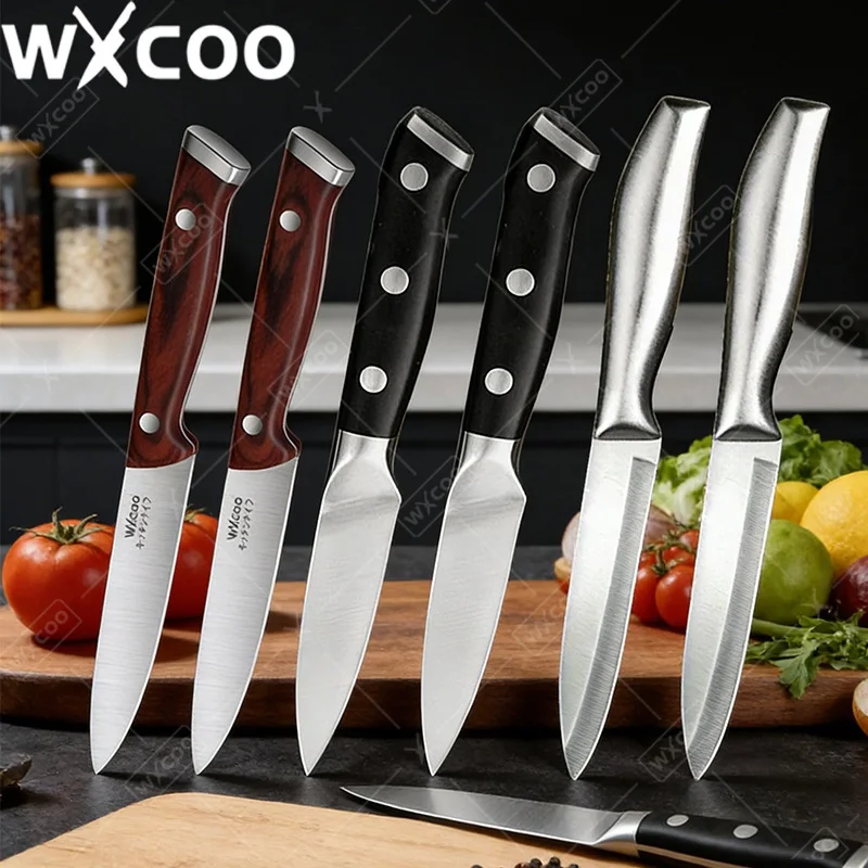Cuchillo de Cocina WXCOO de Acero Inoxidable, Pelador de Frutas, Cuchillo de Carnicero, Cuchillo de Chef, Accesorios de Cocina