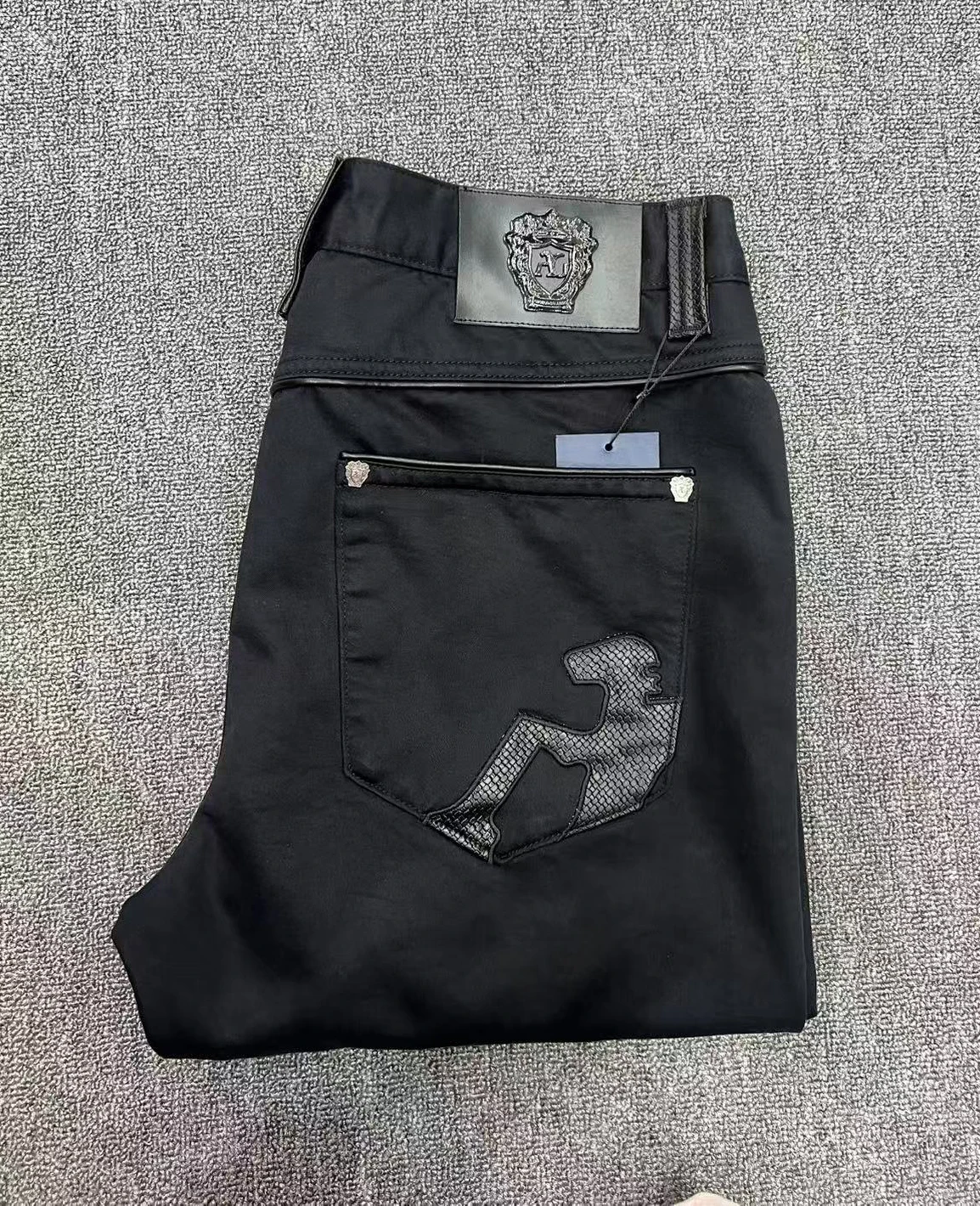 

BILLIONAIRE BLSK CPRT Jeans Men 2025 Spring Summer new fashion Embroidery comfortable elasticity Sports Big size 34-42 Pants