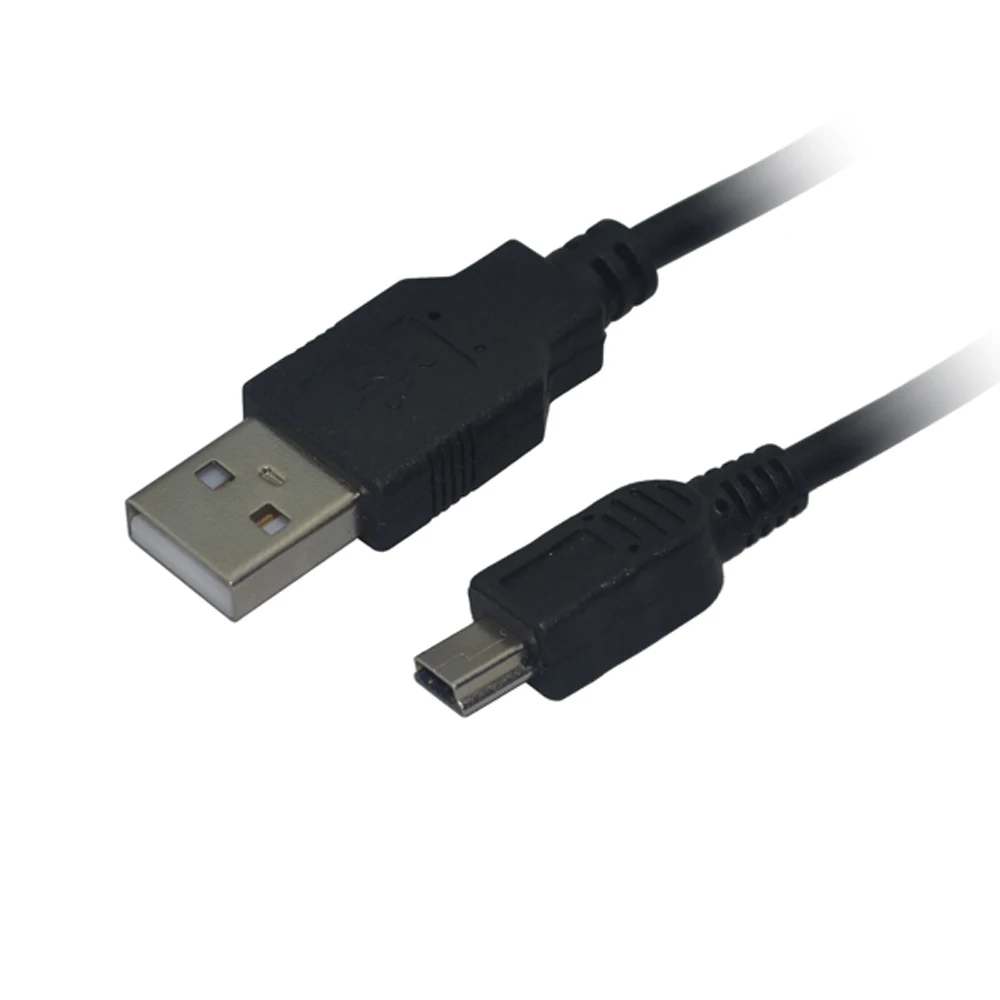 Cabo USB preto para controlador PS3, Playstation 3, cabo de carregamento, 1m