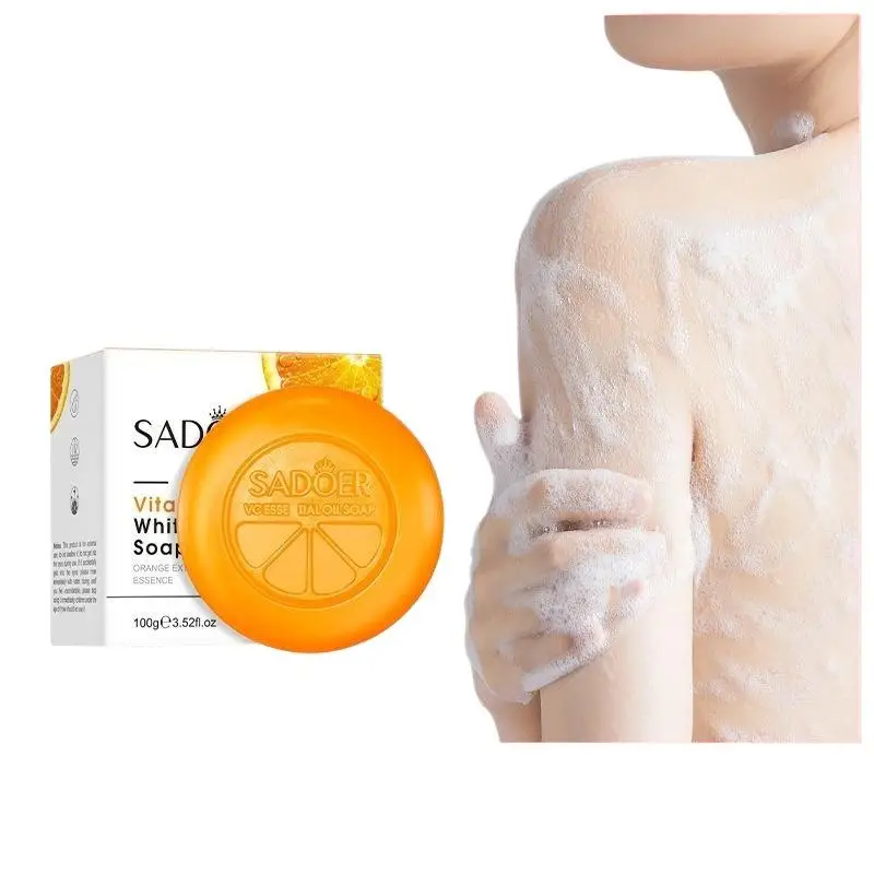 

New SADOER Vitamin C Moisturizing Body Soap Mild Cleansing Body Soap For Daily Use, Hydrating & Nourishing The Skin
