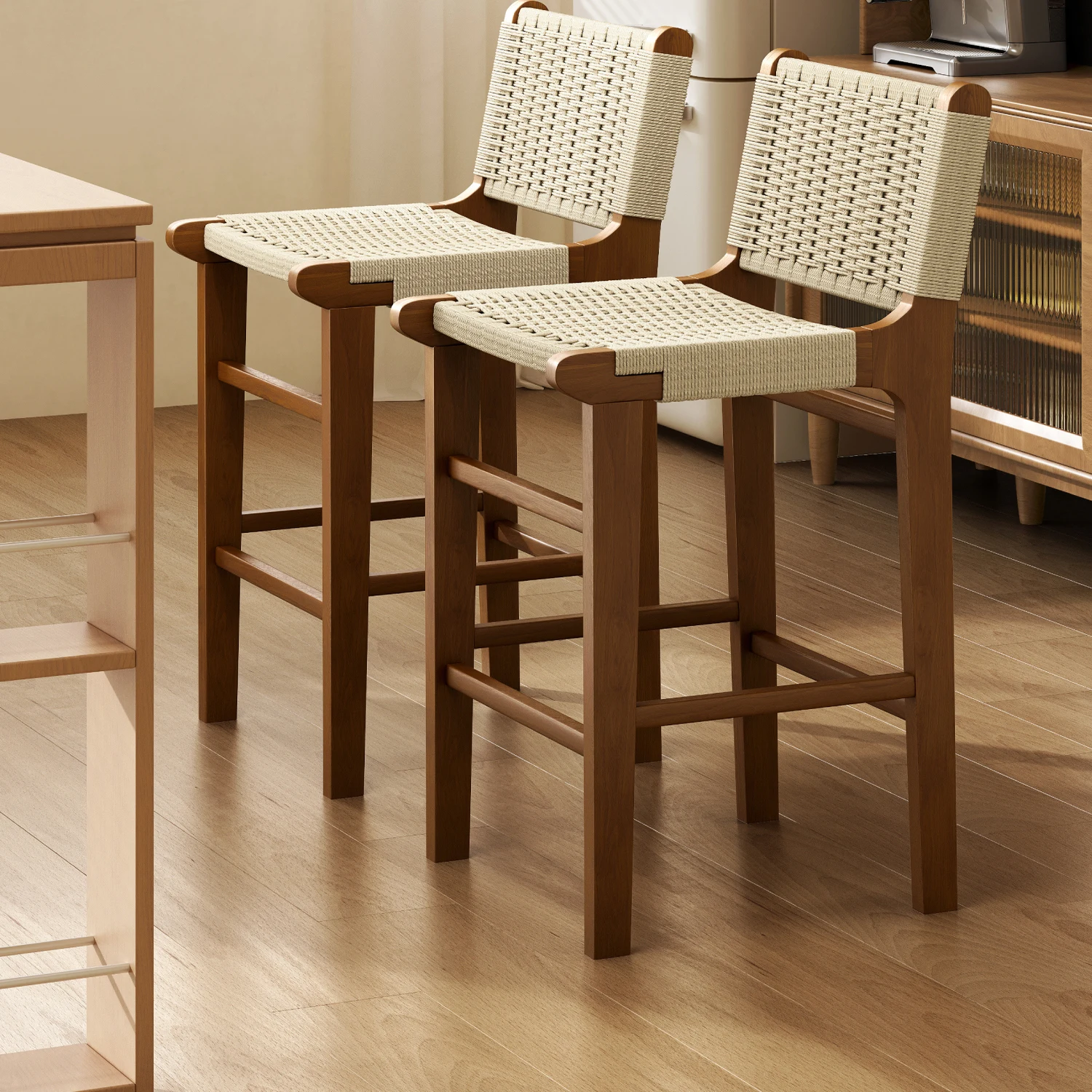 

Beach Breakfast Bar Chair Legs Round Genuine Leather Marbles Bar Chair Storage Country Chaise Bar Cuisine Nordic Furniture