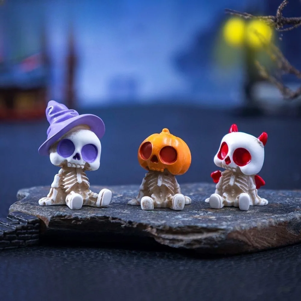 Halloween series candy pumpkin figurines, cute DIY decoration accessories view 3