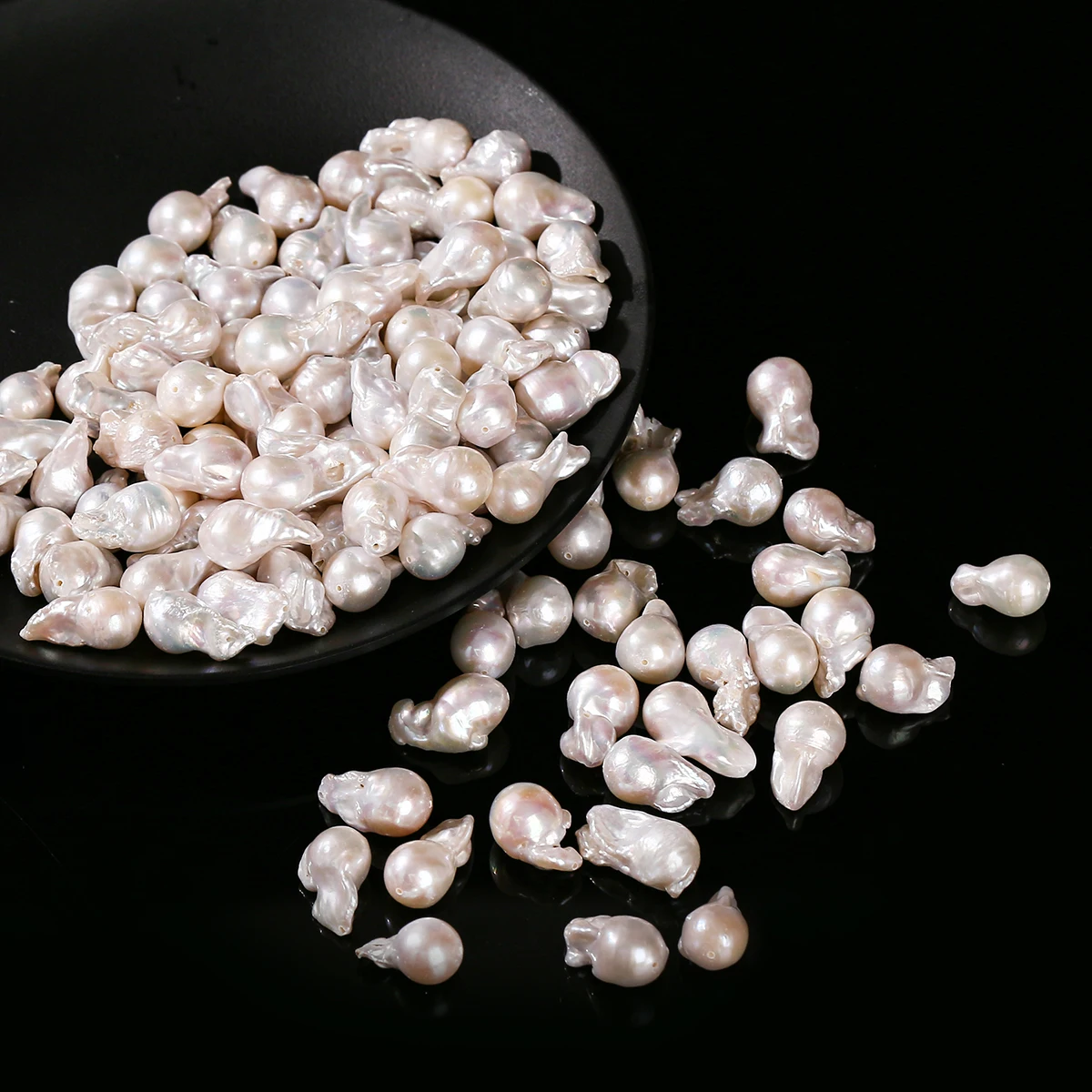 1 Pc Natural White Baroque Irregular Freshwater Pearl Beads Water Drop Shape for DIY Jewelry Making Supplies Earring Necklace