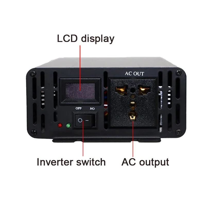 Pure Sine Wave DC 12V 24V 48V To AC 220V 4000W 5000W Solar Power Inverter Frequency Converter 50hz Car Inverters Transformer