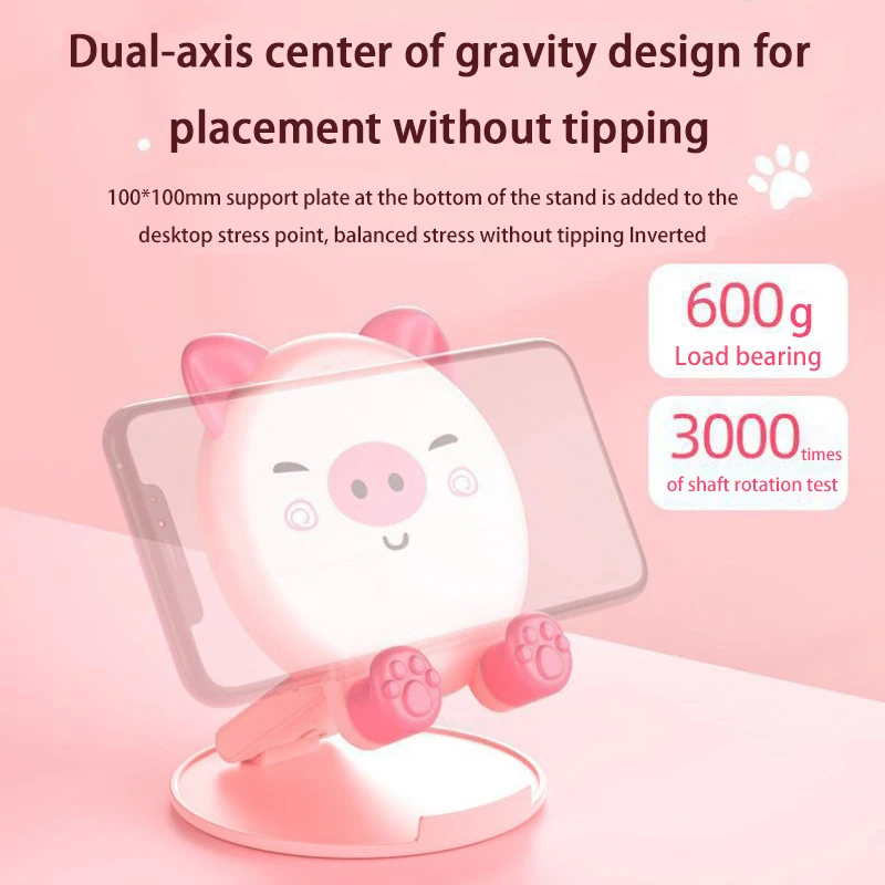 Xiaomi Phone Stand New Cartoon Cute Folding Small Portable Multi Functional Adjustable Universal Tablet Stand Lazy God Tool