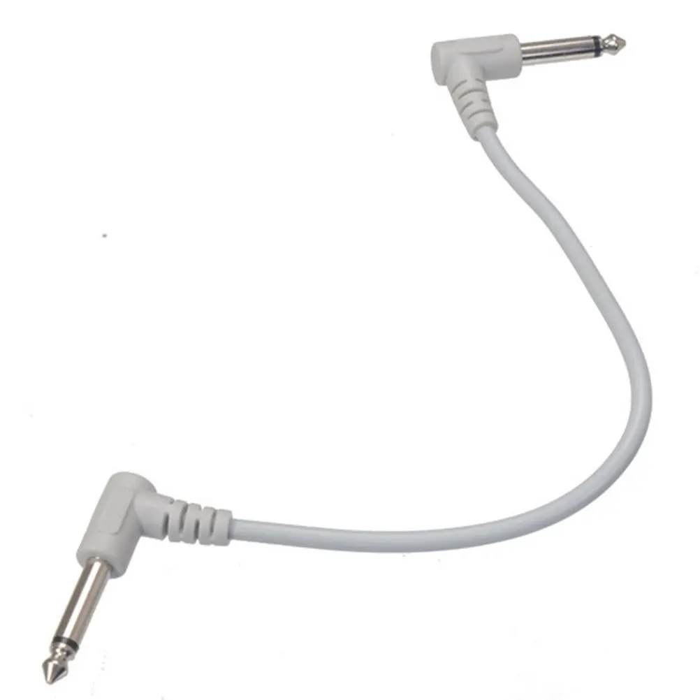 

6Pcs 6.35mm Right Angle Patch Cable High Quality Guitar Effects Cable Replaceable Effector Connector for Guitar Accessories Use