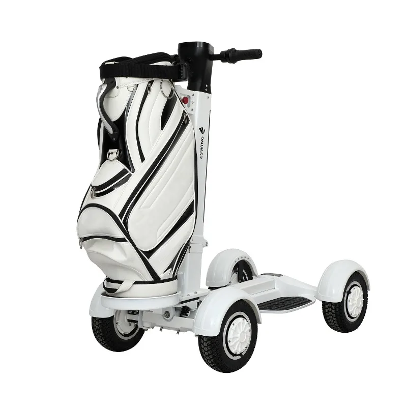 

Four-wheel golf cart folding outdoor golf scooter
