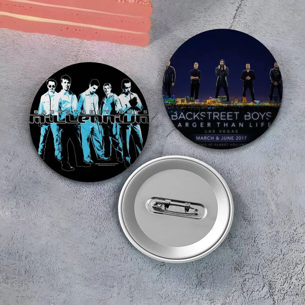B-Backstreet Boys BSB Rock شارات مستديرة رائعة شارة دبابيس دبابيس الإبداعية للملابس قبعة ظهره هدية الملحقات #2