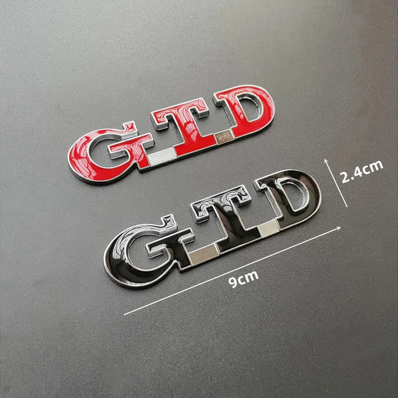 3D Metal GTD Letters Car Rear Trunk Boot Badge Emblem For Volkswagen VW Golf 7 6 5 4 GTI Sticker MK2 MK4 MK5 MK6 MK7 Accessories