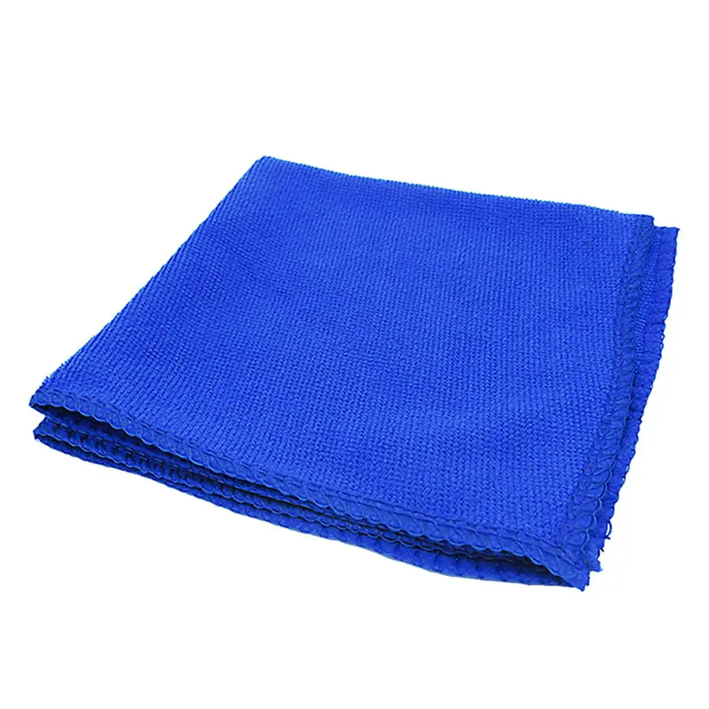 

25x25cm Blue Car Cleaning Towel Microfiber Auto Detailing Towel Professional