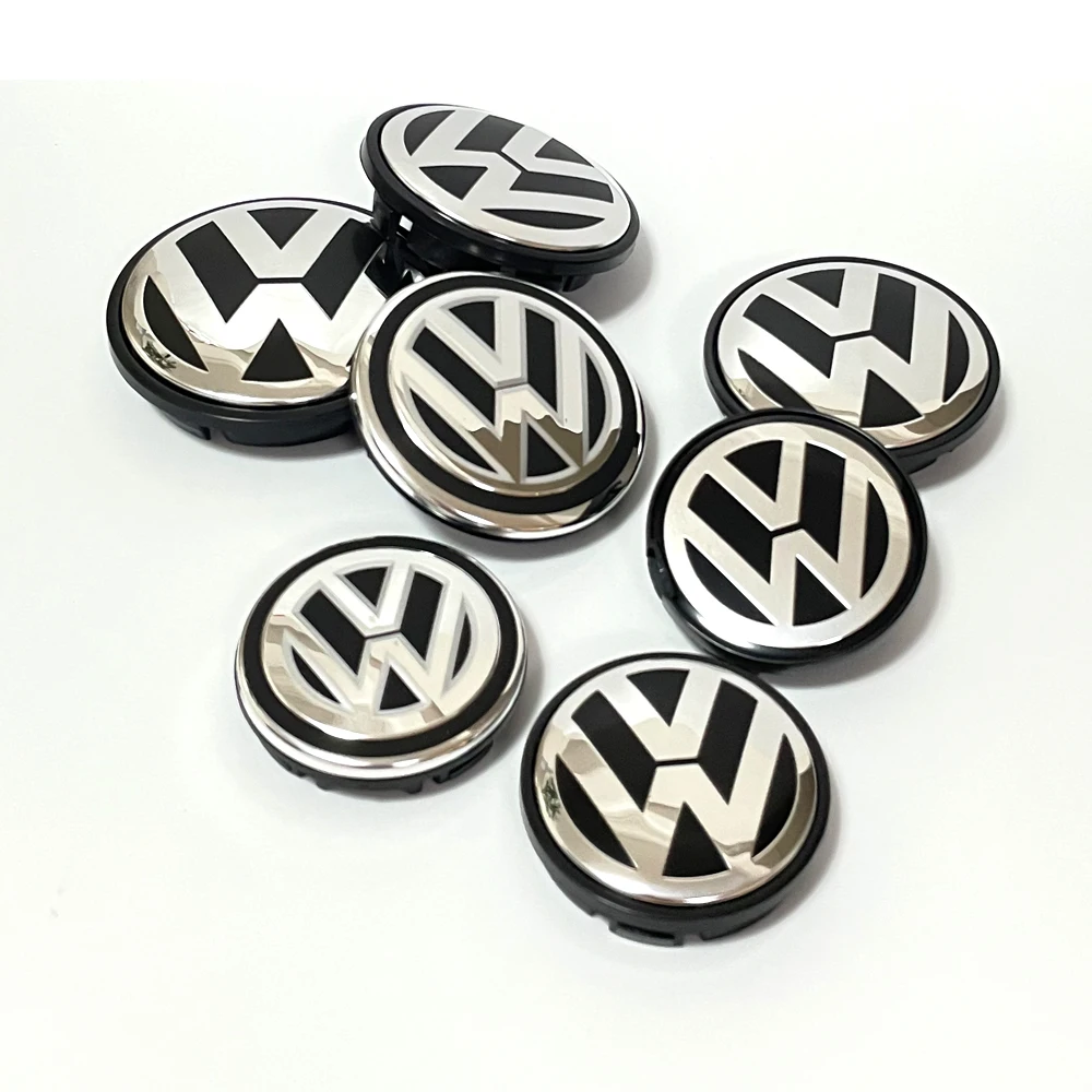 4pcs 55mm 56mm 65mm 70mm Car Styling Wheel Center Cap Hub Covers Badge Accessories For VW Volkswagen Golf 3B7601171 1J0601171