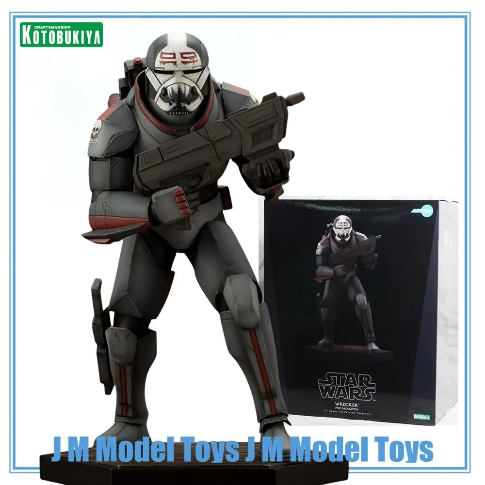 【jm】100-original-in-stock-kotobukiya-artfx-star-wars-the-bad-batch-wrecker-model-toys-collection-series-model-decoration