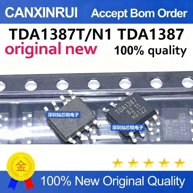 (5-100pieces)Brand New Original TDA1387T N1 TDA1387 SMD SOP8 Audio Amplifier IC
