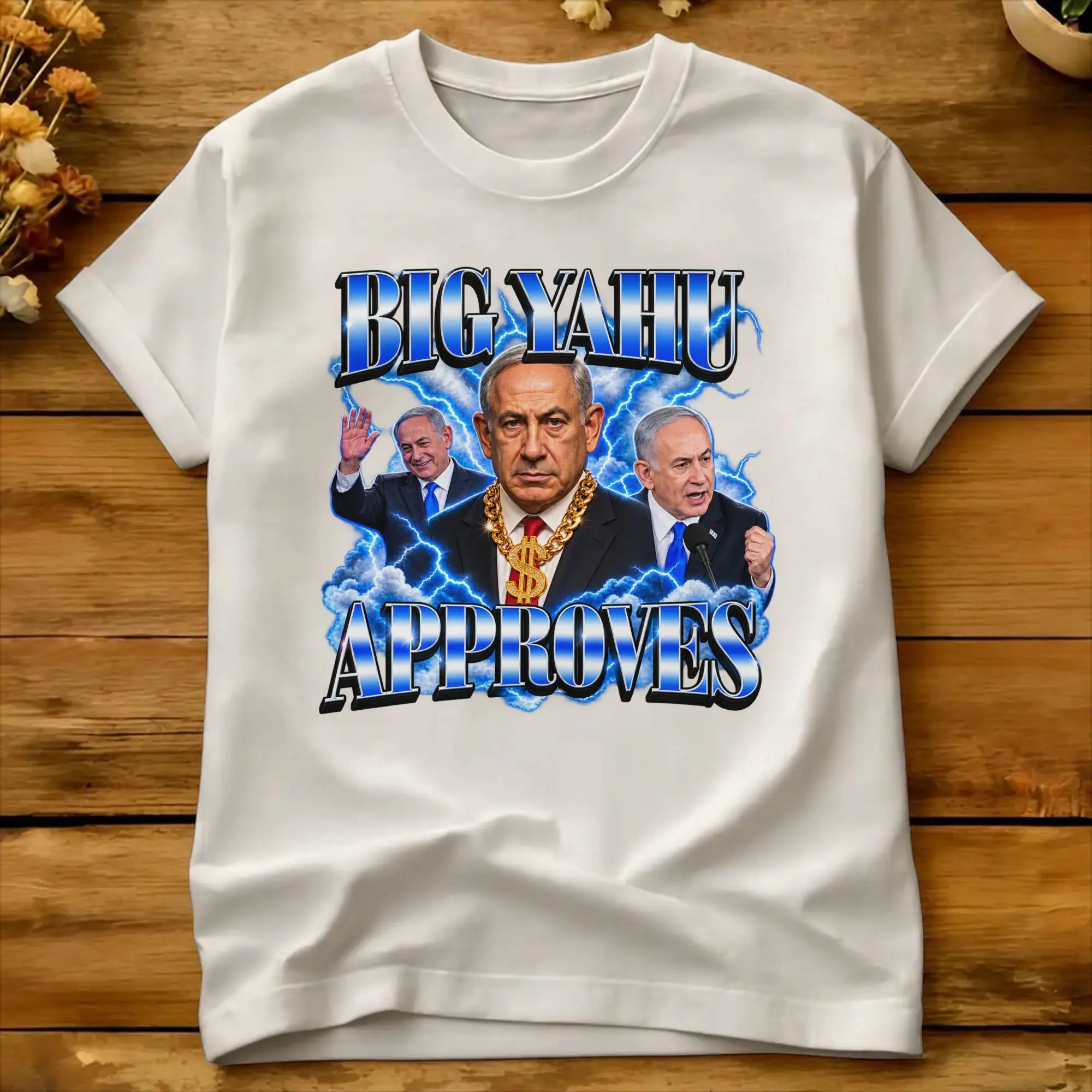Men T Shirt Benjamin Netanyahu T Shirts Hip Hop  Beach Tee Shirt Classic 100% Cotton Tops Gift Idea
