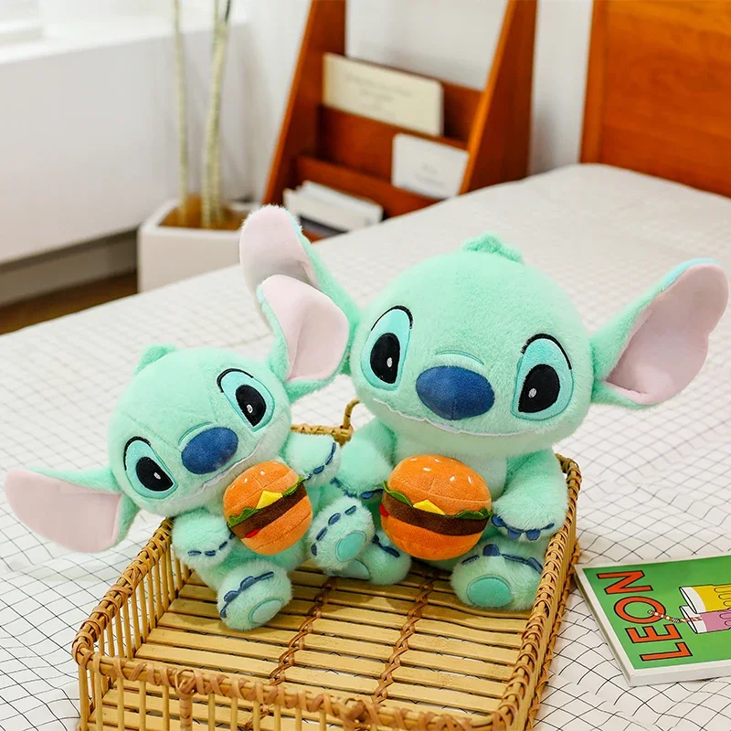

Новая 30/50 см Disney Kawaii Burger Stitch плюшевая игрушка мультфильм аниме игла милая подушка для сна плюшевая кукла подарок на праздник для девочек