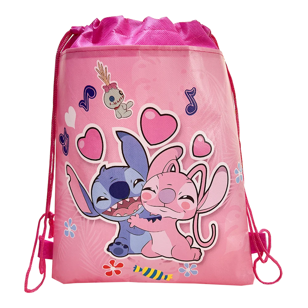 10/20/30/40 Disney Cars Princess Sofia Frozen Moana Snow White Minnie Mickey Non-woven Fabrics Shopping Bag Drawstring Backpack