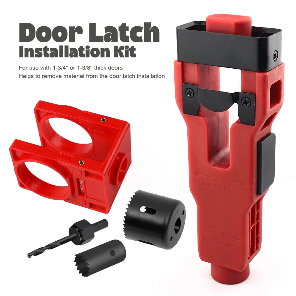 Ball Door Lock Installation Kit +Door Latch Mortise Tool Installation Kit Helps Remove Material Installation Door Latch Tool