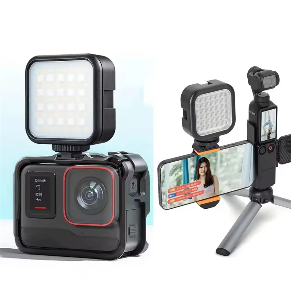 MEUYAG RGB الفيديو الضوئي كاميرا LED صغيرة ضوء قابلة للشحن LED لوحة مصباح صور فيديو ملء الإضاءة ليوتيوب تيك توك #6