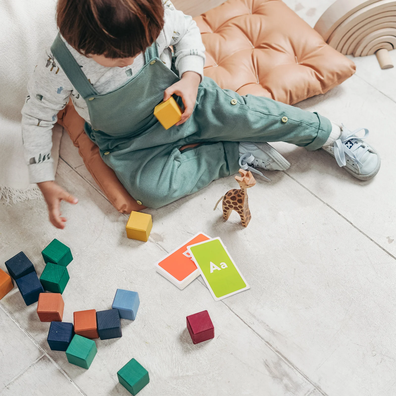Cartes Flash éducatives pour enfants, 58 pièces, lettres et chiffres, couleur, jeux d'apprentissage cognitif, cartes d'apprentissage pour la maternelle