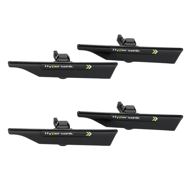 

Hypersonic 4 Pcs Black Wiper Stand Windshield Wiper Wing Windshield Wiper Blade Spoiler Mate Wing Auto Car Tool