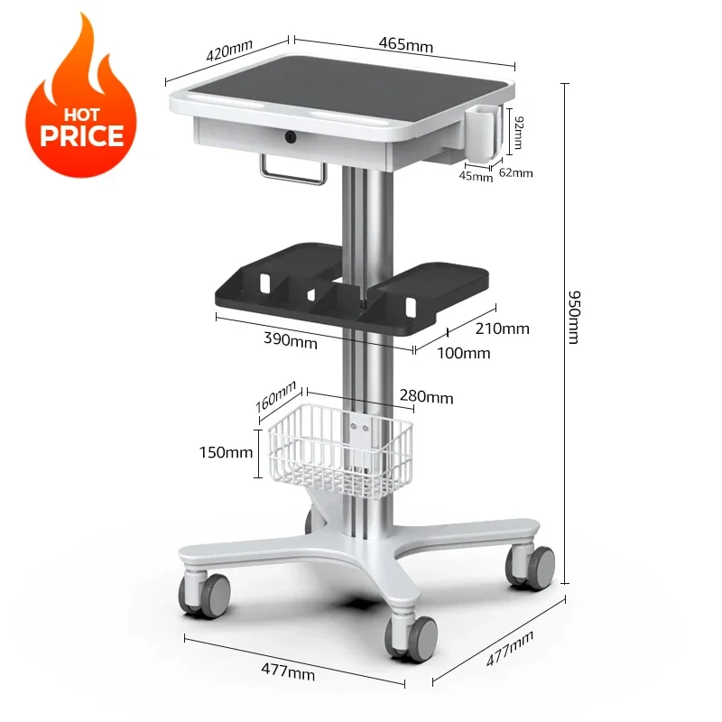 

High-Quality Hospital Furniture: Original Den--tal RCT Cart, Den--tal Mobile Table Cart