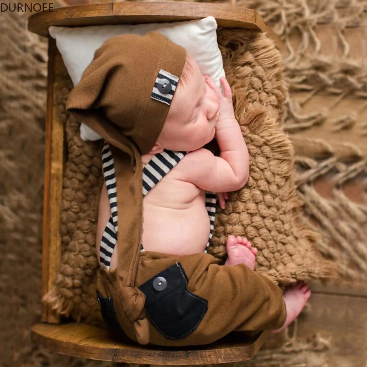 Recém-nascido Fotografia Adereços, Roupa Bebé Menino, Macacão, Vestuário