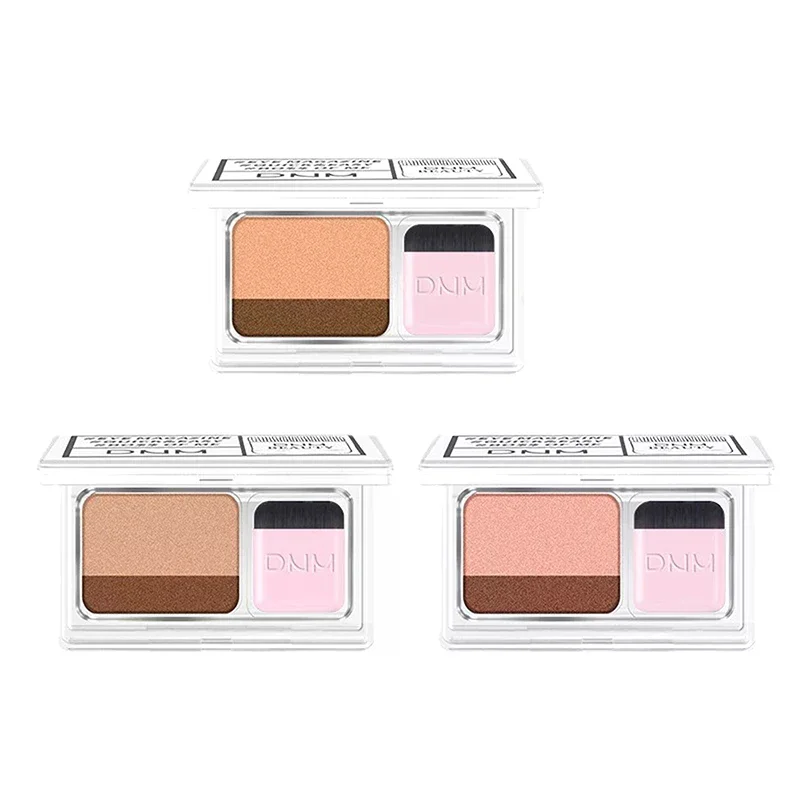 Two-color Matte Eye Shadow Double Small Box Lazy Eye Shadow Easy To Carry Eyeshadow Tray Professional Women's Cosmetics