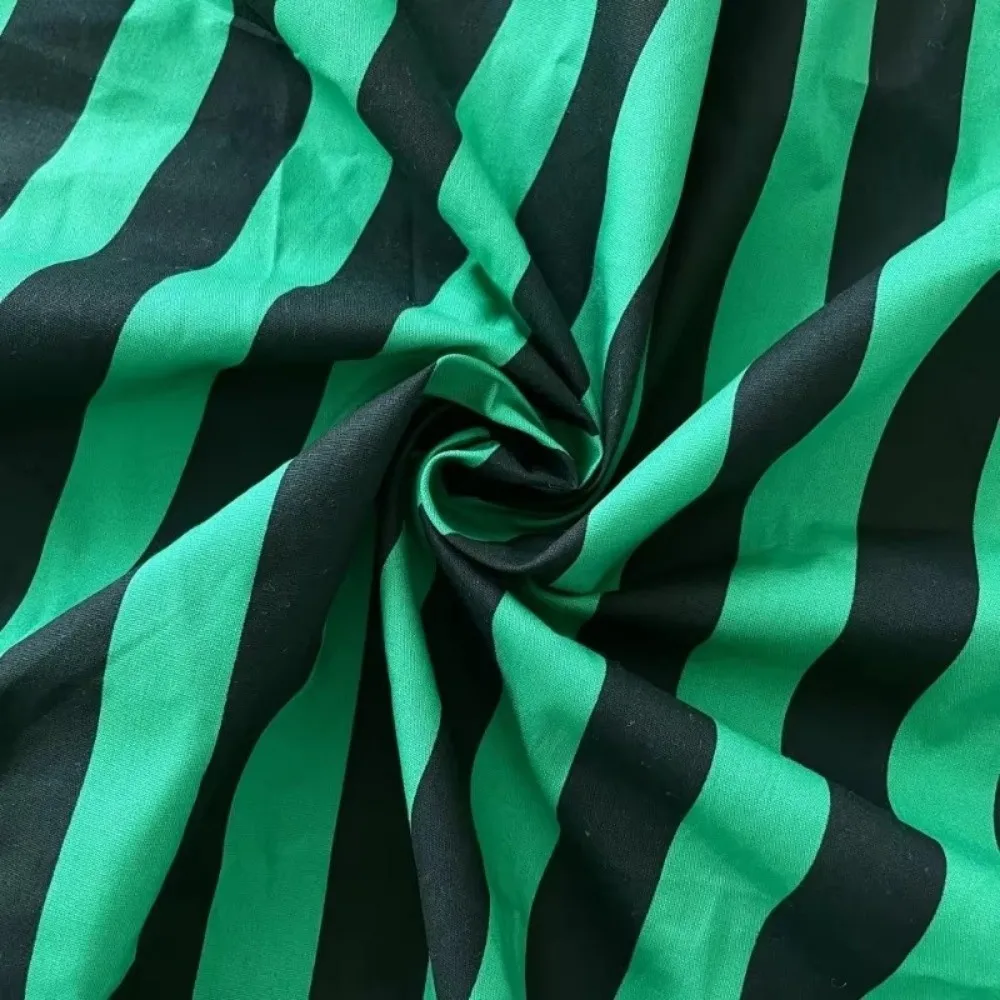 Tela de rayas verticales de 150x100cm, Material de costura de ropa Multicolor de algodón, mantel para vestido, almohada, tela de confección