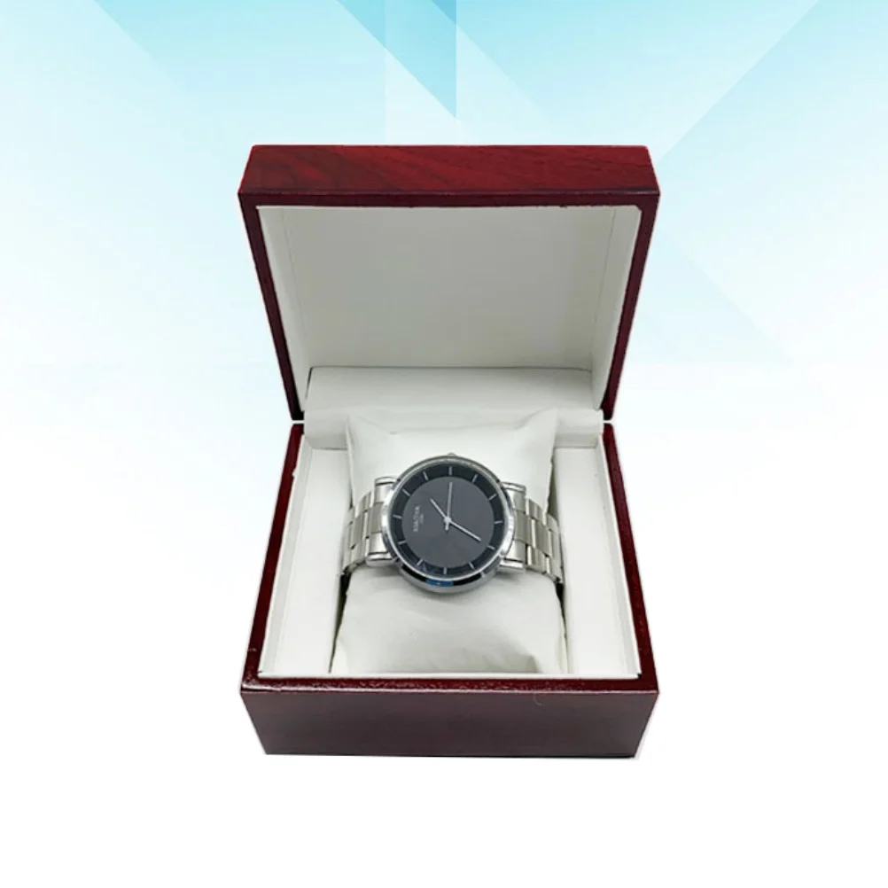 

Wooden Watch Box Square Glossy Stoving Varnish Jewelry Gift Box for Bracelets Bangles Watches Organizer Gift Boxes