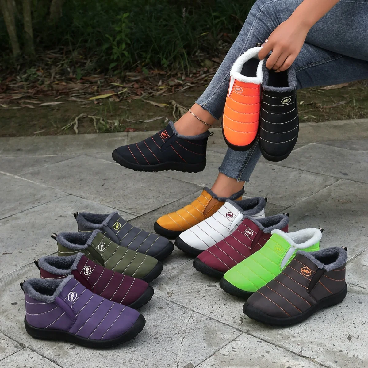 

Winter Womens Boots Fashion Boots Designer Comfortable Warm Ankle Boots for Women Outdoor Slip on Waterproof Shoes Zapatos Mujer