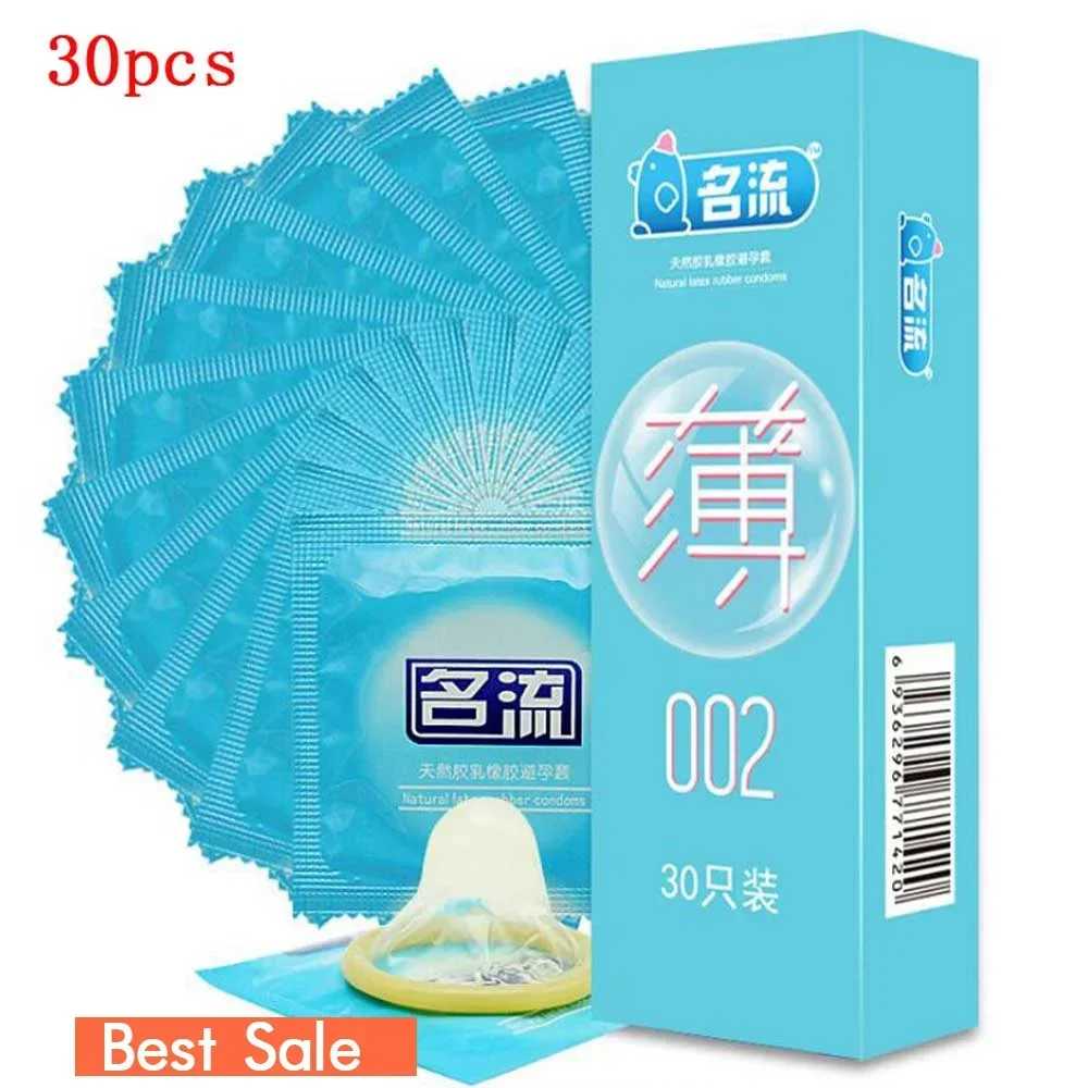 Super Ultra Thin Condoms 30pcs MingLiu Intimate Condone Good Sex Products Natural Rubber Latex Penis Sleeve long-lasting For Men