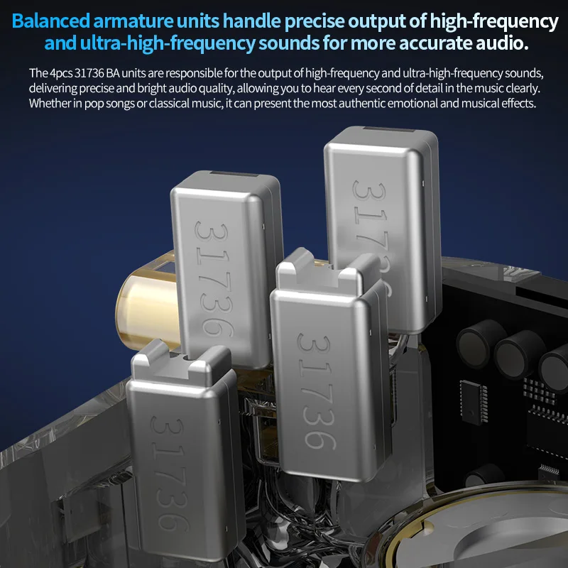 CCA Rhapsody HIFI наушники 2DD + 4BA динамические музыкальные наушники со съемным кабелем с шумоподавлением проводные наушники