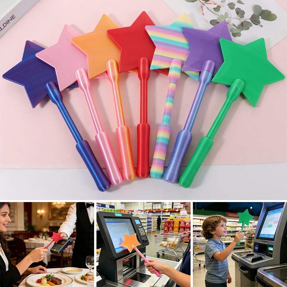 Varita Mágica Estampada en 3D para Pagar con un Toque, Portátil, para Tarjetas de Crédito, Soporte para Tarjetas de Crédito, Varita de Pago con Tarjeta de Crédito