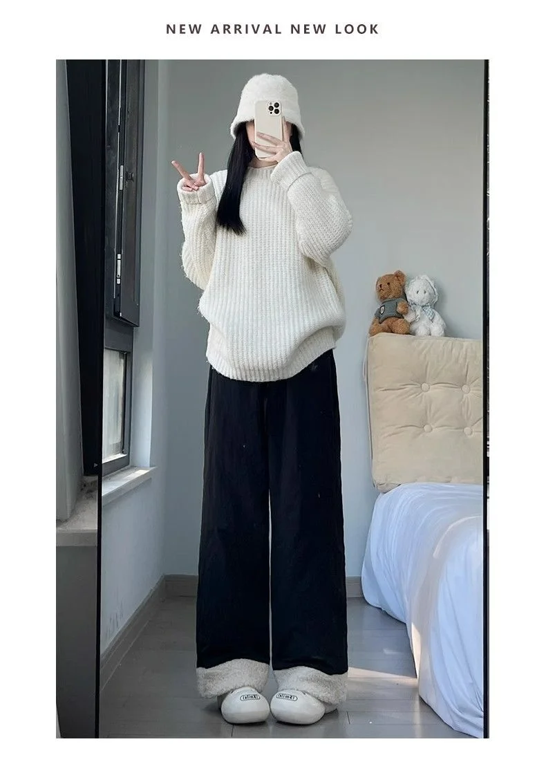 

Повседневные женские брюки для бега, бежевые, цвета хаки, однотонные, простые, модные, удобные, для весны и осени, унисекс