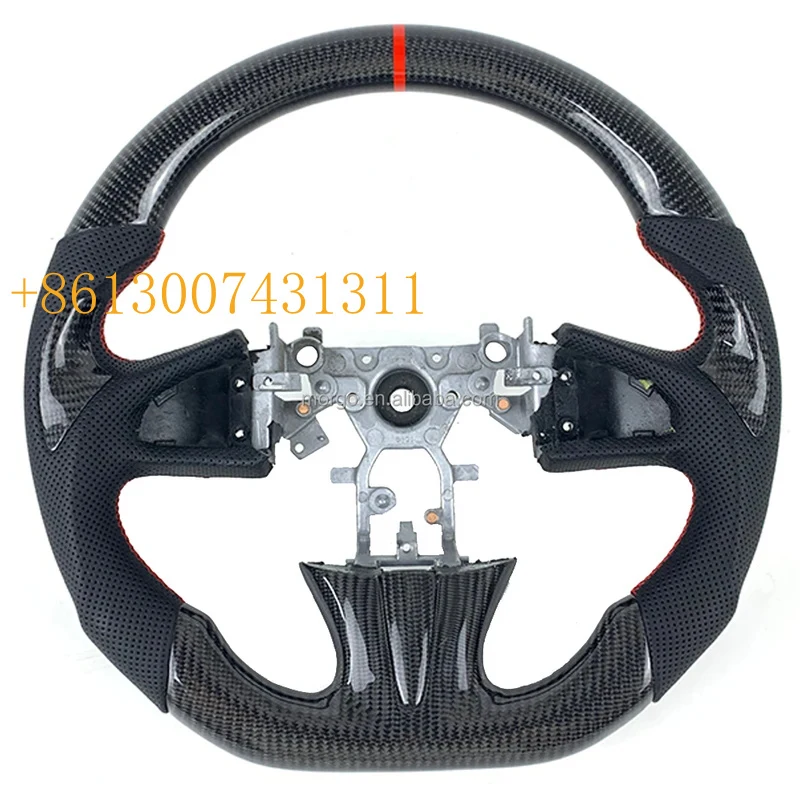 FactoryReal Carbon Fiber Steering Wheel Q50 Q60 Q50s Q50L Racing Style Design Without Heating Function