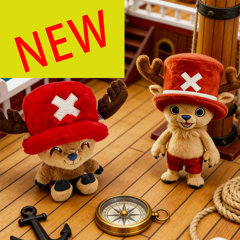 

New One Piece Toy Tony Chopper Pink Hat Deer Plush Doll Toy Cartoon Cute Ship Doctor with Anime Peripheral Birthday Gift Toy
